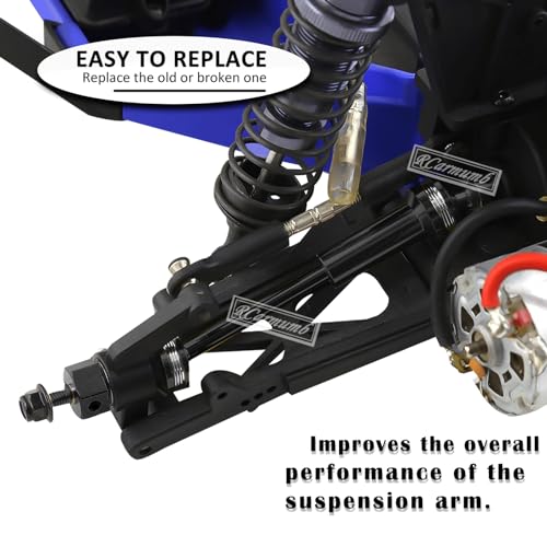 RC Upgrades Part for 1/10 Slash Stampede 4x4 (VXL),Alloy Front Rear Suspension Arm,Driveshaft,Caster Block,Steering Blocks,Rear Stub Axle Carriers,Shock Tower Set,Hex Hub Adapters,Navy Blue - color: Navy Blue(with Cvd)