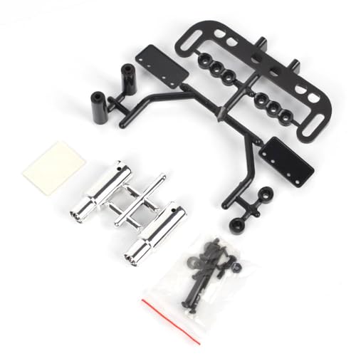 1/10 Flat Run Drift Dual Exhaust Pipe License Plate Frame Kit for 1/10 RC Drift Touring Car Traxxas Tamiya MST Body Accessories