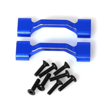 Aluminum Side Panel Crossbar RC Upgraded Parts for LOSI 1/18 Mini LMT 4X4 Brushed Monster Truck RTR-LOS01026 RC Car, Blue - color: Blue Crossbar