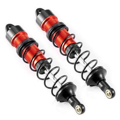 RC Car Front & Rear Shocks Set Adjustable Shocks Compatible with 1/8 Arrma Typhoon 6S Redcat FS/ZD Racing Buggy Truggy Replacement Parts (Front) - style: Front