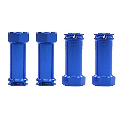 Share Goo Aluminum 12mm Wheel Hex Hub Adapters 25mm/30mm Extension Longer Combiner Compatible with Traxxas Slash 4x4 HQ 727 5807 Stampede 1/10 RC Truck Car (30mm) - size: 30mm