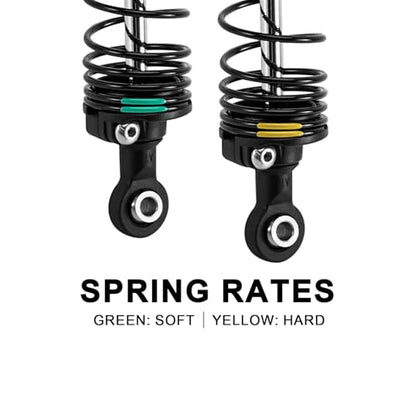 INJORA 88mm Oil Shocks with Progressive Springs for 1/16 Mini Maxx Mini XRT