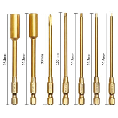 RC Hex Bits Set 1.5/2.0/2.5/3.0mm & RC Body Reamer 0-14mm Hole Puncher & Curved Scissors and Straight Scissor for RC Car Quadcopter Airplane Helicopter Boat Tool