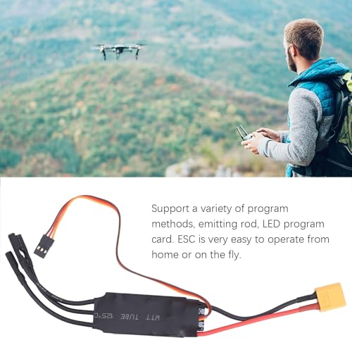 FOSA 40A RC Brushless ESC Electric Speed Controller ESC, 5V 3A BEC Output ESC Brushless Electric with for RC Drone Airplanes Accessory