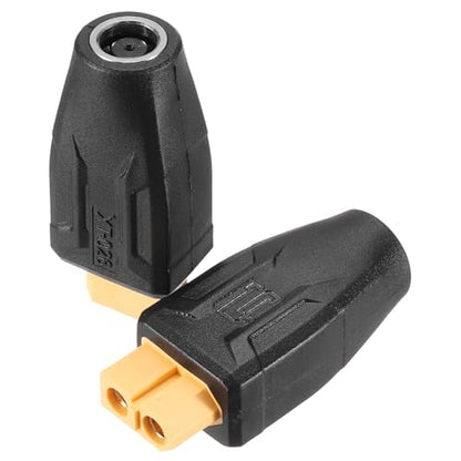 MECCANIXITY 2 Pack XT60 Adapter, XT60 Female to DC7406 Female 7.4 x 0.6mm Wireless Adapter, XT60 Connectors Wireless for Solar Panel, Laptop Power Supply - style: XT60 Female to DC7406 Female