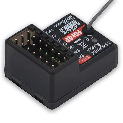 Flysky FS-FGR4P 2.4GHz 4CH AFHDS 3 RC Receiver PWM/PPM/I.Bus/S.Bus Output for FSG4P Transmitter RC Car Boat Spare Parts Accessories (FS-FGR4P Receiver) - style: FS-FGR4P Receiver