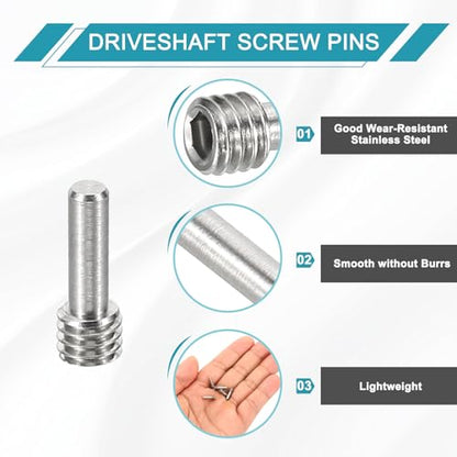 MECCANIXITY 5 Pack Driveshaft Screw Pins, M4x11x3mm Universal Stainless Steel Drive Shaft Screw Pins, RC Car Repair Parts for Electric Car/Truck Replacement - size: M4x11x3mm