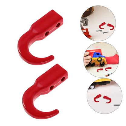 Zerodeko Aluminium Alloy Tow Hooks 2pcs Set for RC Crawler Cars Sturdy Crawler Metal Accessories for Model Car Supplies