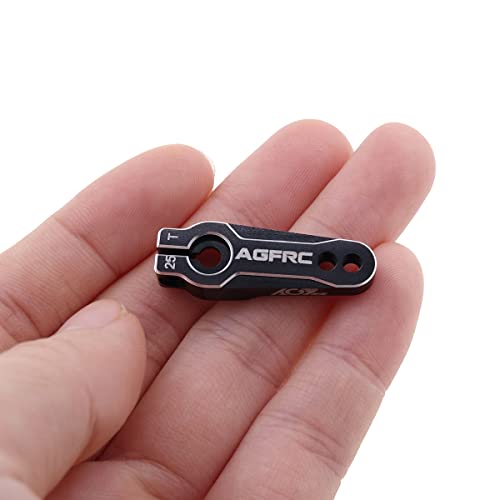 AGFRC 25T Metal Servo Horn for 1/10 1/8 Scales RC Cars(HSS16AG) | CNC Machined AL7075, 3.8g, 31mm Length, Clamping Design, For 1/10 & 1/8 RC.Servos