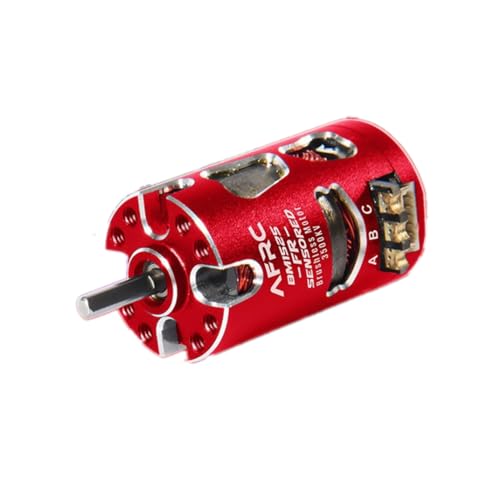 1525 3500KV Sensored Brushless Motor Shaft Diameter 2MM for 1/27 1/28 Mini RC Car (Red)