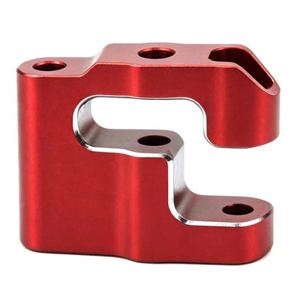 Aluminum Servo Steering Link Set for ARRMA Mini Kraton 3S 1/16 RC Car Upgrade Parts, Blue and Red (Red Steering Set) - color: Red Steering Set