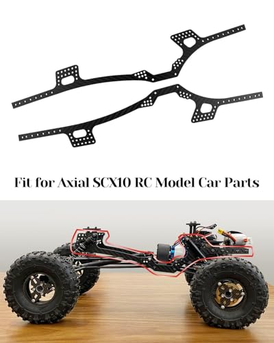 Upgrade Carbon Fiber RC Chassis Frame Rails Fits for 1/10 Axial SCX10 RC Model Car Parts Forward Low Center of Gravity Design