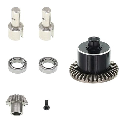 1PCS Metal Differential Case/2PCS Differential Cup/2PCS Bearing Compatible with WLToys 184011 A959-B A979-B A959 A969 A949 A979 K929 A969-B K929-B RC Car Upgrades Parts