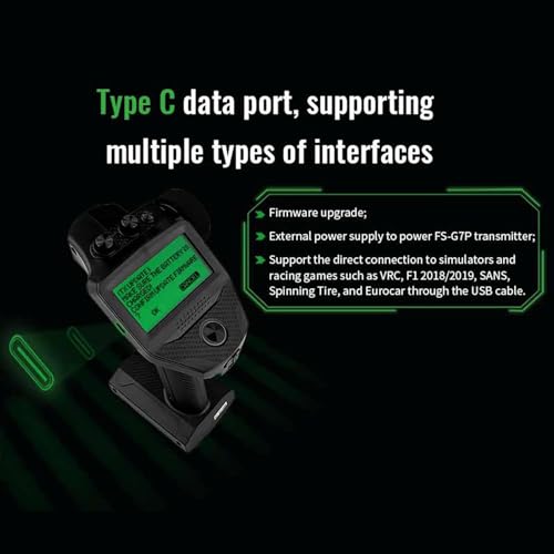 GoolRC Flysky FS-G7P+ 10CH RC Transmitter with FS-R11P 11CH Receiver, 2.4GHz 10 Channels LCD Display Remote Controller for RC Car Boat