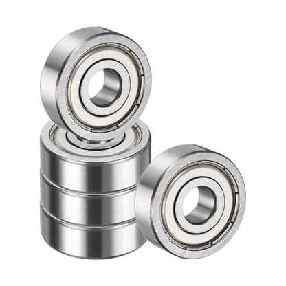 uxcell 5 Pack 628ZZ Deep Groove Ball Bearings, 8x24x8mm Chrome Steel Double Shield Bearing for Electric Motor, Home Appliances, Garden Machinery, (ABEC5) - size: 628ZZ