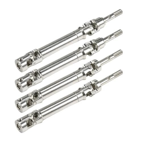 Front Rear Drive Shaft Compatible with Slash for Rustler for Stampede 1/10 RC Truck Upgrade Parts Front Rear Steel Drive Shaft Universal Joint Driveshaft