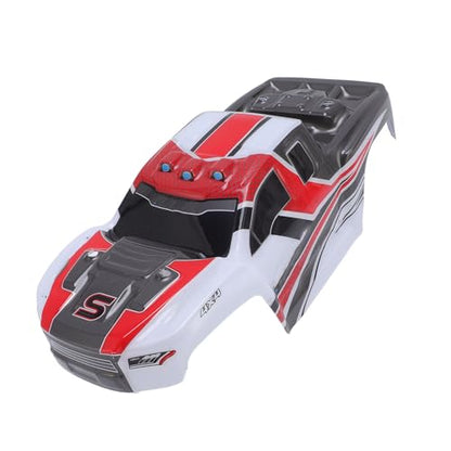 PVC RC Car Body Shell Lightweight Spare Cover with Cool Sporty Look for 1/16 Scale Replacement Parts (Red) - color: Red