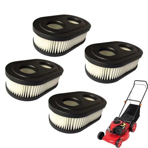 ASUBHA 593260 Air Filter for Briggs & Stratton 798452 798339 5432 5432k, 550ex 675exi 725exi Series Engines Model and More, Lawn Mower Air Filter Parts for Troy Bilt TB110 TB200 TB230 Lawnmower, 4PCS