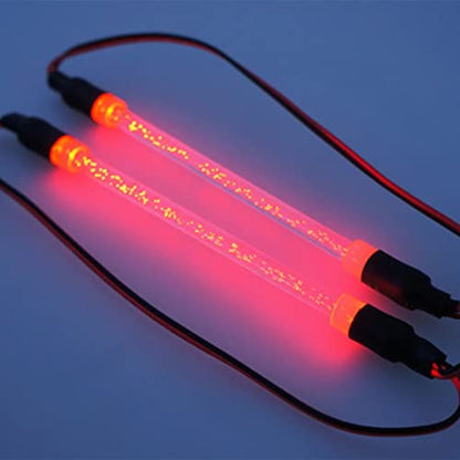 RC Car Chassis Body LED Light Tube Strip Light Bar Compatible with Traxxas TRX-4 Axial SCX10 II 90046 D90 D110 1/10 RC Crawler Car Truck (Red) - color: Red