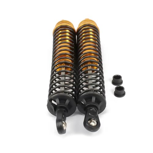 RC Car Shock Absorber Compatible With Hsp For Hpi For Losi For Axial 1/8 Rc Car For Buggy Truck Parts Oil Adjustable 140mm Aluminum Shock Absorber Damper(Yellow) - size: Yellow