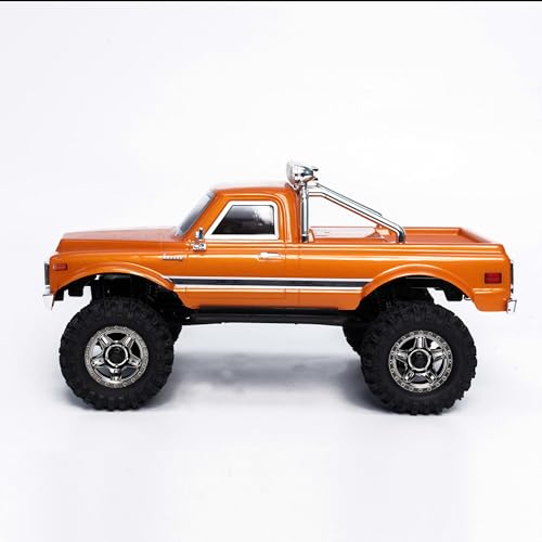 HOBBYPLUS CR18P EVO 2 Rock RC Crawler - 1/18 Scale Mini RC Crawler with Two-Speed Transmission, All-Metal Gears, Evolved EVO Platform, Ready-to-Run, Distinctive Styling Convoy Hugger Orange