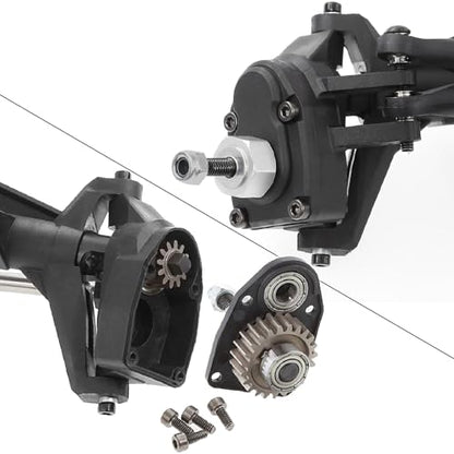 REDSPIDER Front and Rear Plastic Currie F9 Portal Axle Complete ， for Axial Capra UTB10 1.9 UTB 1/10 rc Crawler axles ﻿ (Front+Behind)