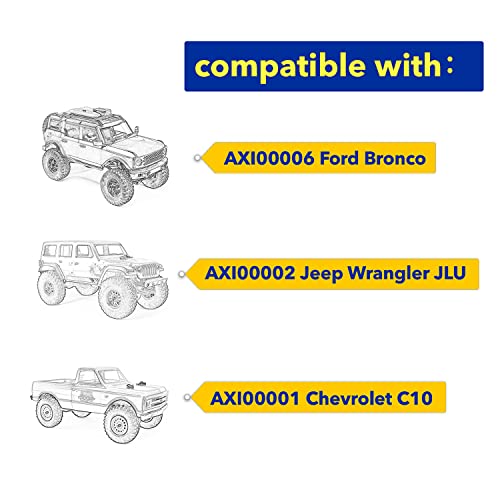 High Clearance Links Set Steering Rod Tie for AXIAL 1/24 SCX24 AXI00001 C10 AXI00002 Wrangler JLU AXI00006 Bronco Upgrades RC Crawler Car - color: Navy Blue