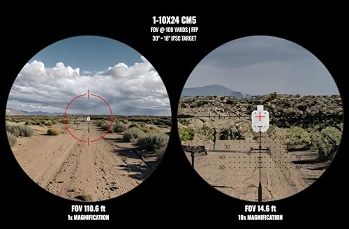 Monstrum Beast ED 1-10x First Focal Plane FFP LPVO Scope - style: Morpheus MOA Reticle