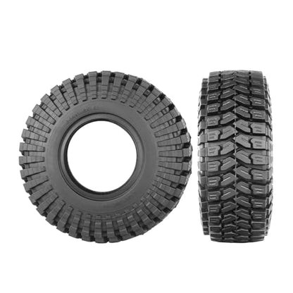 1.55 inch Tires Rubber Tyres for 1:10 RC Crawler Car D90 TF2 Tamiya CC01 LC70 MST JIMNY 90069 (90mm, B) - color: 90mm, B