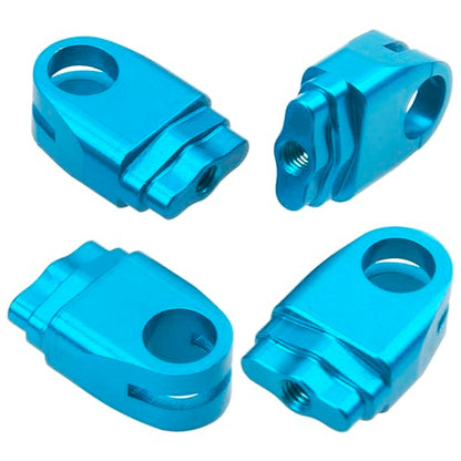ShareGoo Metal RC Body Post Mounts Front Rear Body Holder Kit Compatible with Tamiya TT02 TT-02 1/10 RC Upgrade Parts (Blue) - color: Blue