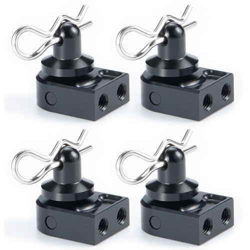 MORLORDY 4Pcs RC Body Post Mounts Shell Holder Mount with Body Post and Clips Set for 1/10 Axial SCX10 PRO AXI03028 RC Car Upgrades Part