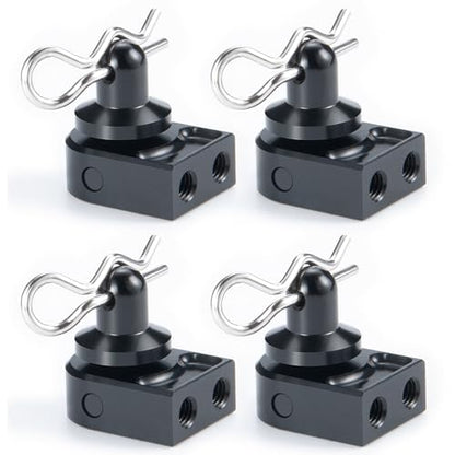 MORLORDY 4Pcs RC Body Post Mounts Shell Holder Mount with Body Post and Clips Set for 1/10 Axial SCX10 PRO AXI03028 RC Car Upgrades Part