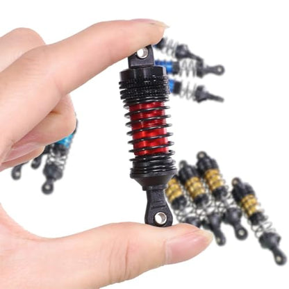 4PCs Upgraded Shock Absorbers Front ＆ Rear Hydraulic Shock Absorbers for MJX Hyper Go SCY Wltoys H16BM H14BM 14301 14302 14303 1/12 1/14 1/16 RC Car Upgrade Parts (77mm Red) - color: 77mm Red