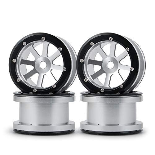 4PCS 1/10 RC Alloy 2.2'' Beadlock Wheel Rim For Axial Wraith RR10 SCX10 II TRX4