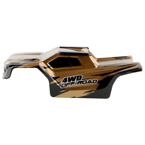 H14BM RC Car Car Shell Body Shell Cover 1430D2 Accessories Spare Parts for 1/14 Scale H14BM 14210 JC14EP HP141 HP141S 1:14 Brushless RC Trucks Vehicle (Gold) - color: Gold