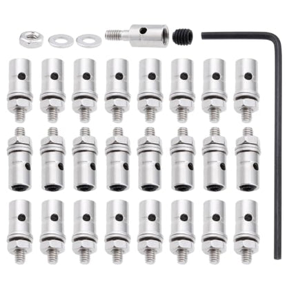 Hobbypark 25pcs Adjustable Pushrod Connector Linkage Stoppers D1.3mm RC Airplane Plane Parts
