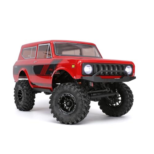 Redcat Racing Ascent-18 Scout II Brushless, 1/18 Scale RC Crawler, 4WD Remote Control Car, Aluminum Chassis, Red/Gold Dust