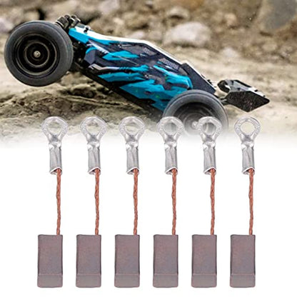 6pcs RC Carbon Motor Brush Climbing Car Brush Motor 35mm Replacement Part for 540 550