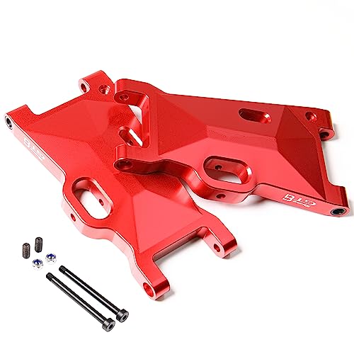 GTBRacing CNC Aluminum Alloy Front Rear Universal Suspension Arms Set for 1/5 RC Car LOSI Desert Buggy XL DBXL DBXL-E V1.0/2.0 Upgrade Part (Red) | Aluminum Losi dbxl arm - color: Red