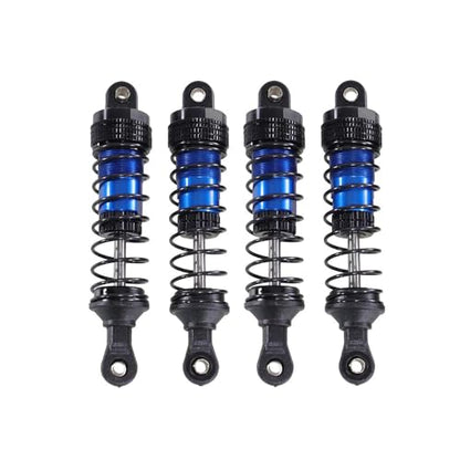 4PCs Upgraded Shock Absorbers Front ＆ Rear Hydraulic Shock Absorbers for MJX Hyper Go SCY Wltoys H16BM H14BM 14301 14302 14303 1/12 1/14 1/16 RC Car Upgrade Parts (80mm Dark Blue) - color: 80mm Dark Blue