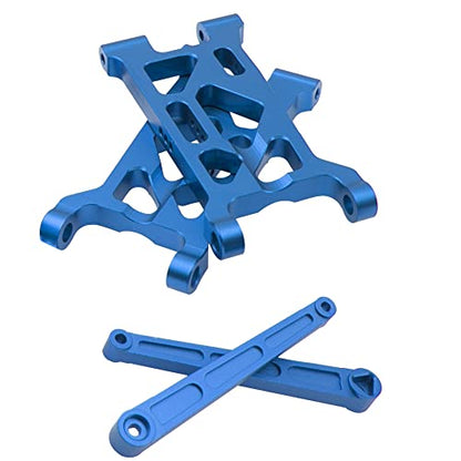 ShareGoo Metal Front & Rear Suspension Arms A-Arms Set Compatible with 1/10 Losi Tenacity TT Pro 4WD SCT DB Pro Course Truck Lasernut ULTRA4 U4 Buggy,Replace of LOS234016 LOS234017 (Blue)