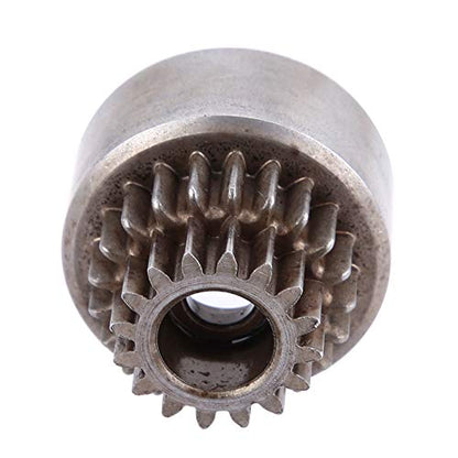 02023 Metal Clutch Bell, Double Gears CNC Machined RC Clutch Bell RC Model Upgrade Part for 94122 1/10 Car Drift Vehicle Accessory