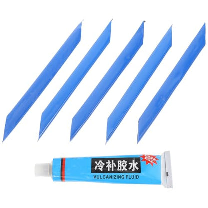 Rc Tire Glue for Tubeless Bike Tire Repair with 5 Adhesive Strips Sturdy Rubber Glue for Road Bicycle for Motorcycle and Outdoor Use