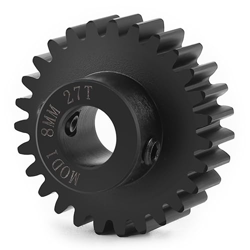 LSG 8mm M1 16T 17T 18T 19T 21T 24T 26T 27T 29T Steel Pinion Gear | for 1/5 X-MAXX RC Model Car Buggy Truck Hardened Steel 8mm Shaft Motor M1 Pitch Gears Upgrade Parts - size: 27T