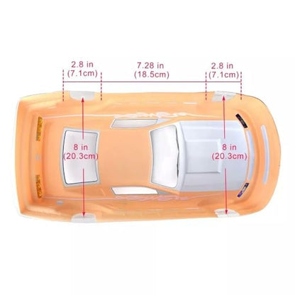 Preprinted PVC Body Shell for 1/10 On Road Racing Drift Car, No Cut, 1:10 Scale (Ford Mustang, Yellow) - style: Ford Mustang, Yellow