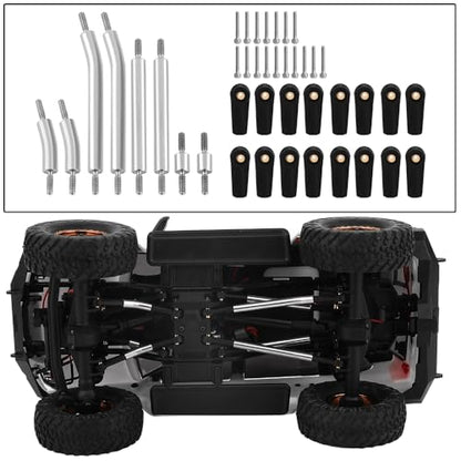 High Clearance 4 Links Set Stainless Steel Linkage kit for 1/24 Axial SCX24 GX470 AXI-1800 RC Crawler Car Upgrade Part