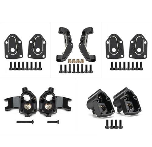 Steering Knuckle Models For Capra 1/18 UTB18 Brass Steering Caster Blocks Portal Cover Plates Axle Housing Weights RC Crawler Parts(1set) - size: 1set