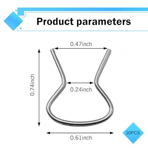 10 PCS Car Window Crank Retainer Clips, 76980 Windshield Retaining Clips, Window Handle Retainer Clip Assortment, Universal for Most Vehicles