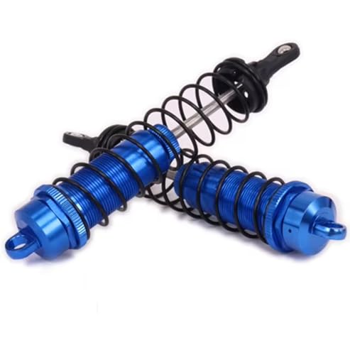 Rc Special Shock Absorber for Losi for Axial for Tamiya 1/8 2PCS/Set Adjustable 140mm Aluminum Shock Absorber Damper Rc Car for Buggy Truck Crawler Upgrades Parts(Blue) - size: Blue