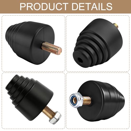 2PCS Suspension Bump Stop, 9.9101G Door Anti-collision Rubber Pads, Rear Leaf Spring Bumper, Universal Rear Bump Stops Kit Accessories Replacement for Most Cars, Trucks and Off-Road Vehicles
